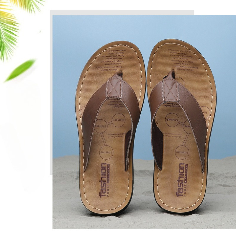 Men'S Shoes Hey Dude - 2026 Shoes Leather Men's Flip Flops