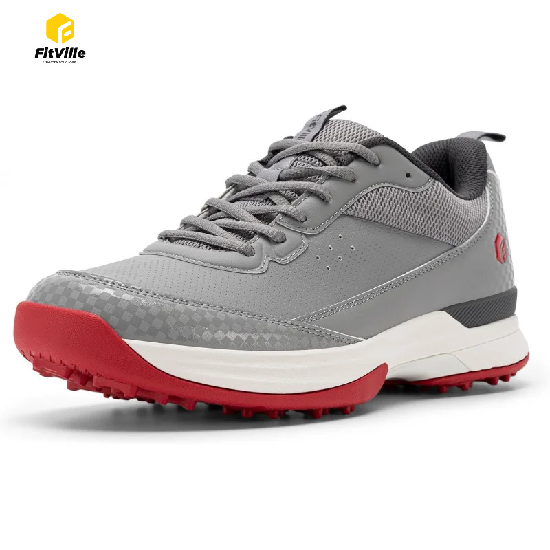 Men'S Shoes Water Resistant - FitVille Wide Golf Shoes Men Professional