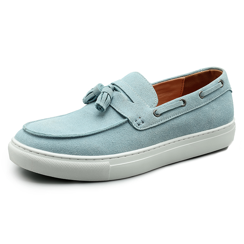 Men'S Shoes Hey Dude - Classic Men's Suede Leather Tassel Loafers