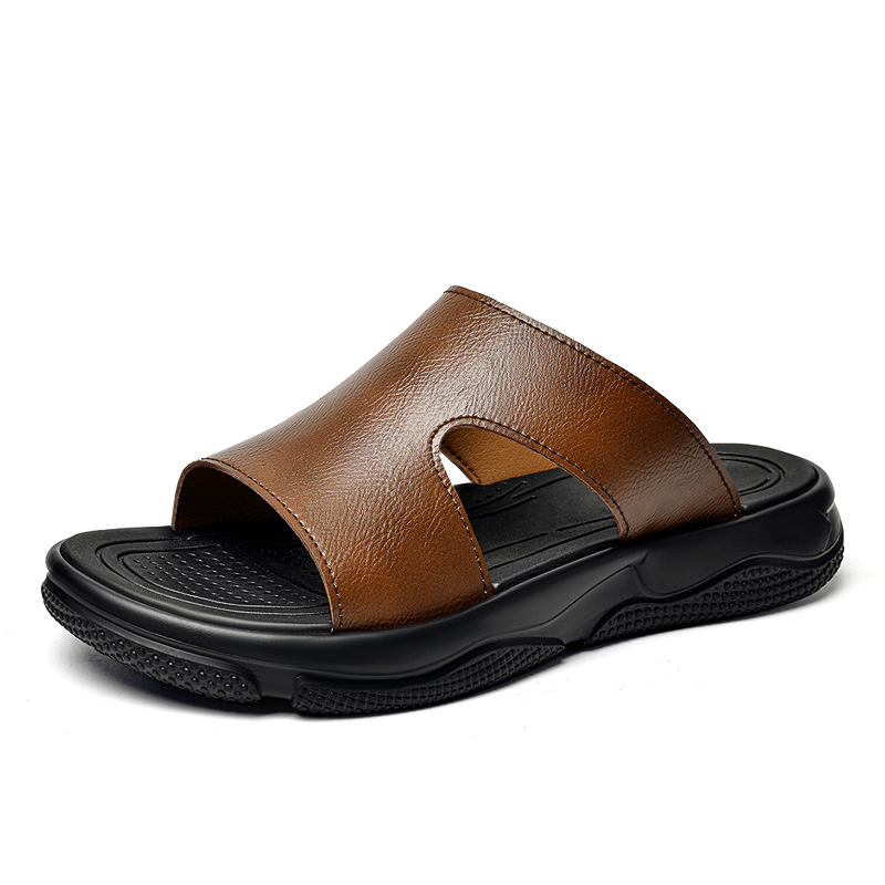Men's Leather Slide Sandals No - огляд і ціна Men'S Shoes Hey Dude