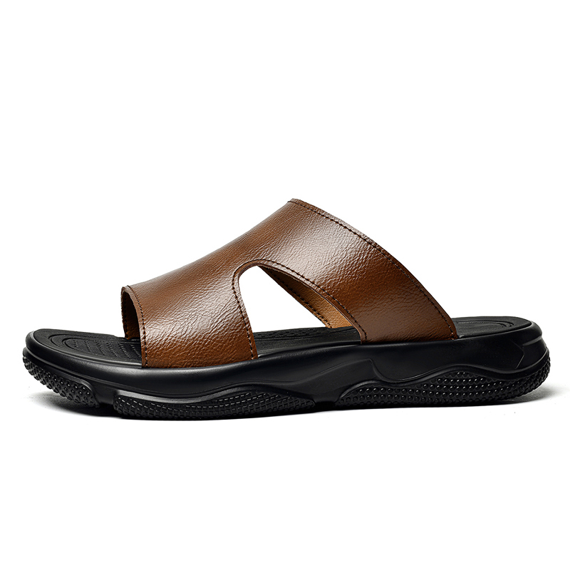 Men's Leather Slide Sandals No - огляд і ціна Men'S Shoes Hey Dude