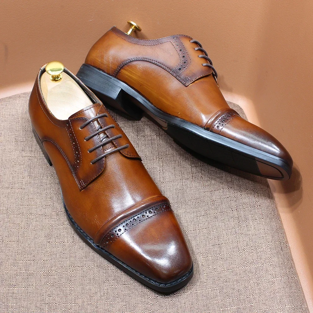 Sturdy Cap-Toe Oxfords Genuine - огляд і ціна Men'S Shoes Smart
