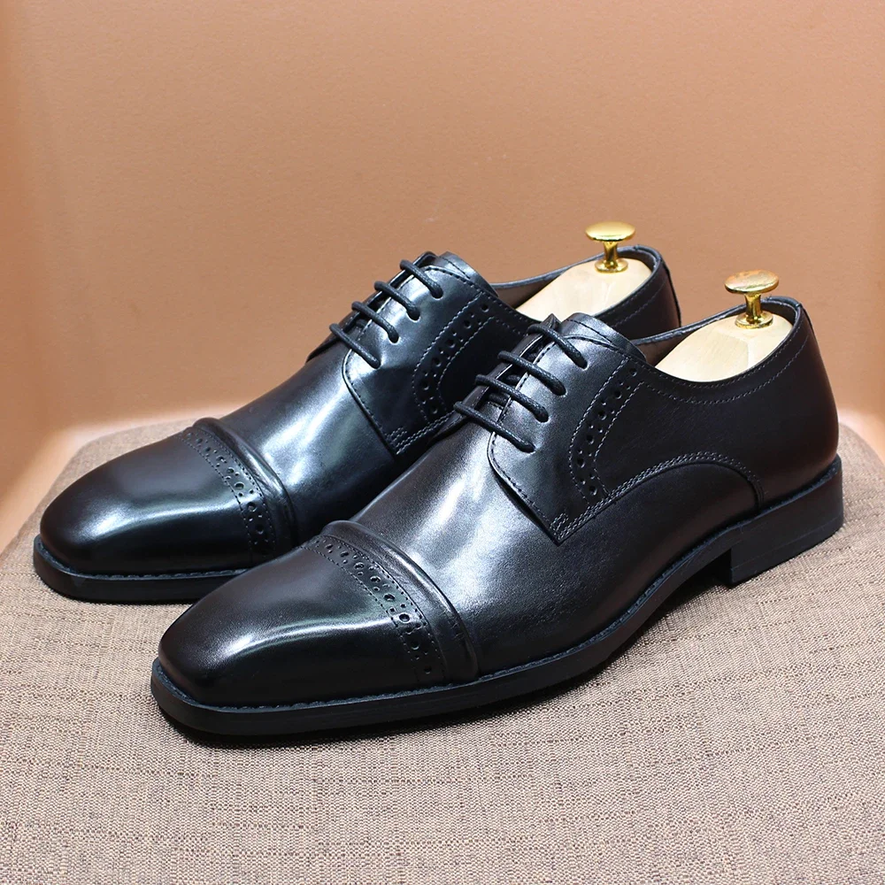 Sturdy Cap-Toe Oxfords Genuine - огляд і ціна Men'S Shoes Smart
