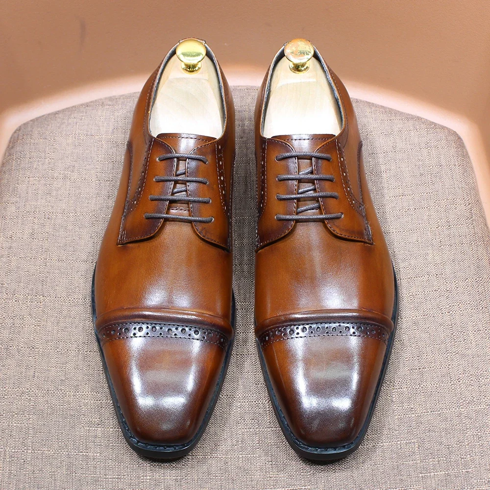 Sturdy Cap-Toe Oxfords Genuine - огляд і ціна Men'S Shoes Smart