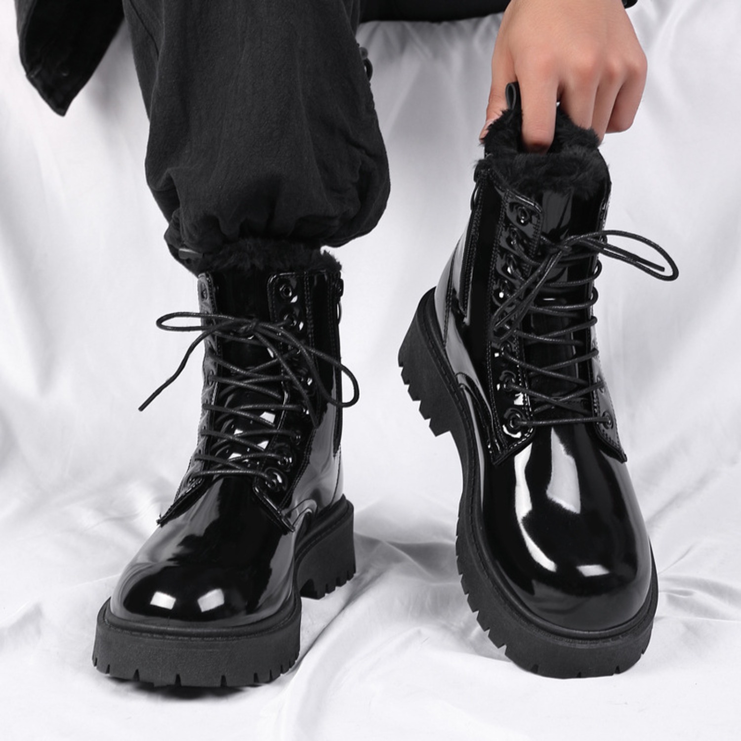 Men's warm plush high-top boot - огляд і ціна Men'S Shoes Hoka Sale