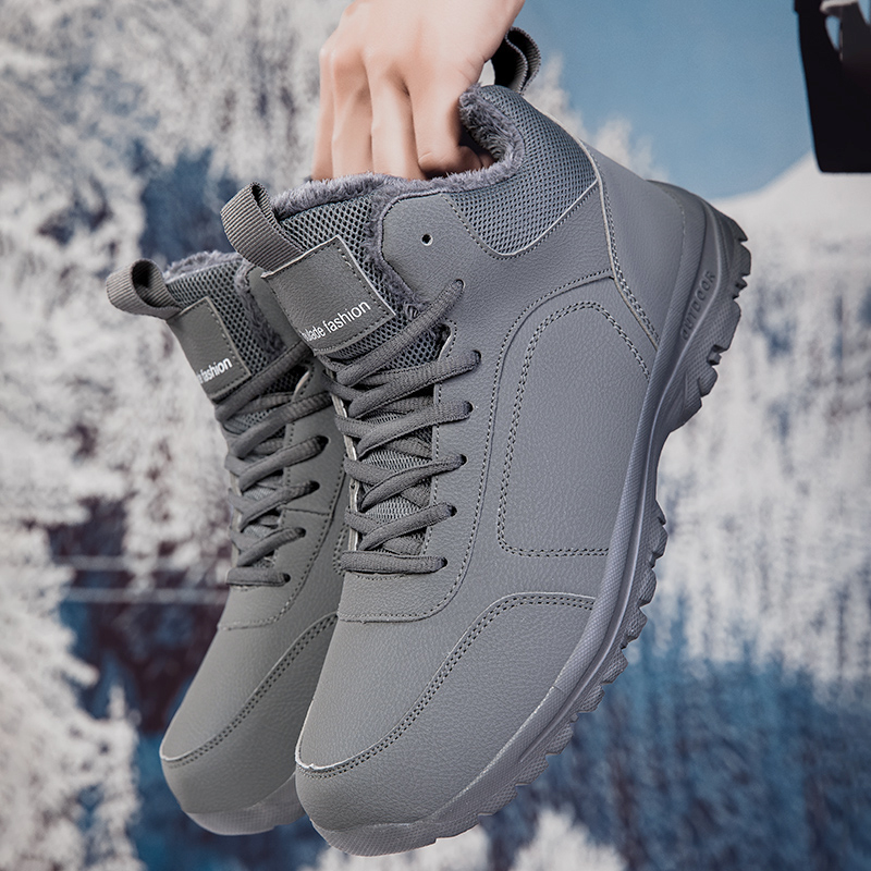 Winter Men's Boots Warm Plush  - огляд і ціна Men'S Shoes Hoka Sale