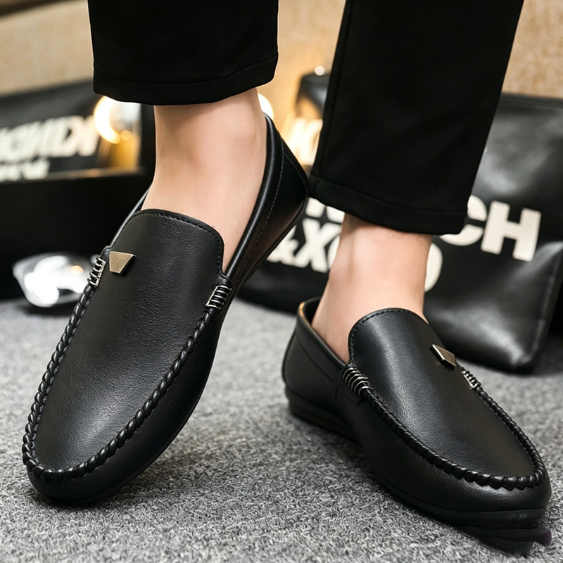 British Style Men's Leather Sh - огляд і ціна Men'S Shoes Hey Dude