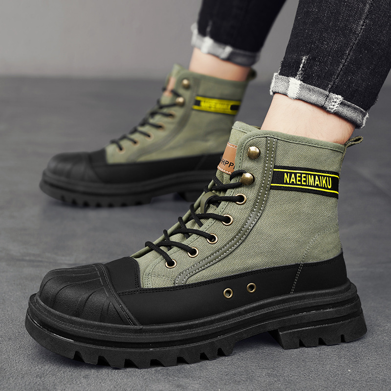 Mens Canvas Boots Fashion High - огляд і ціна Men'S Shoes Hoka Sale