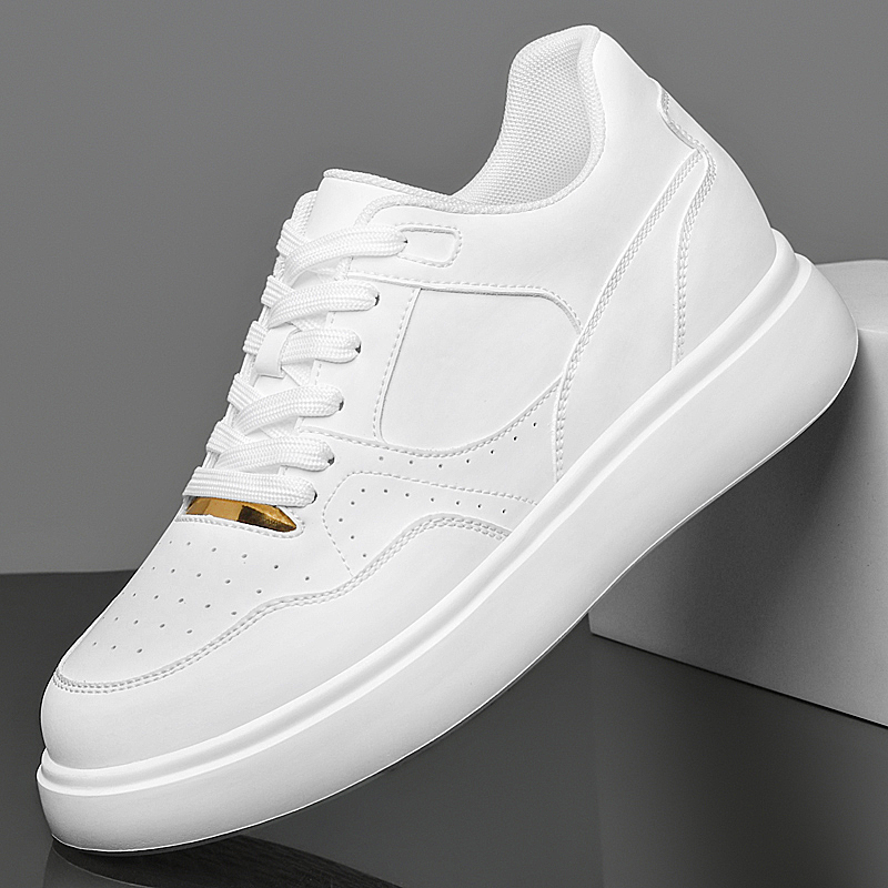 Men Solid Faux Leather Skate S - огляд і ціна Men'S Shoes With Height Increase