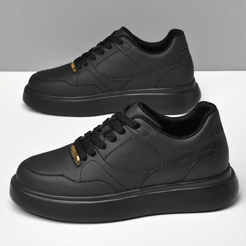 Men Solid Faux Leather Skate S - огляд і ціна Men'S Shoes With Height Increase