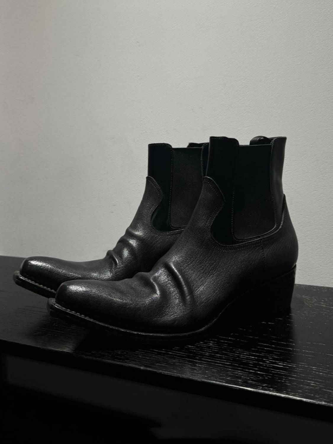 Men's Black Leather Chelsea Bo - огляд і ціна Men'S Shoes Smart