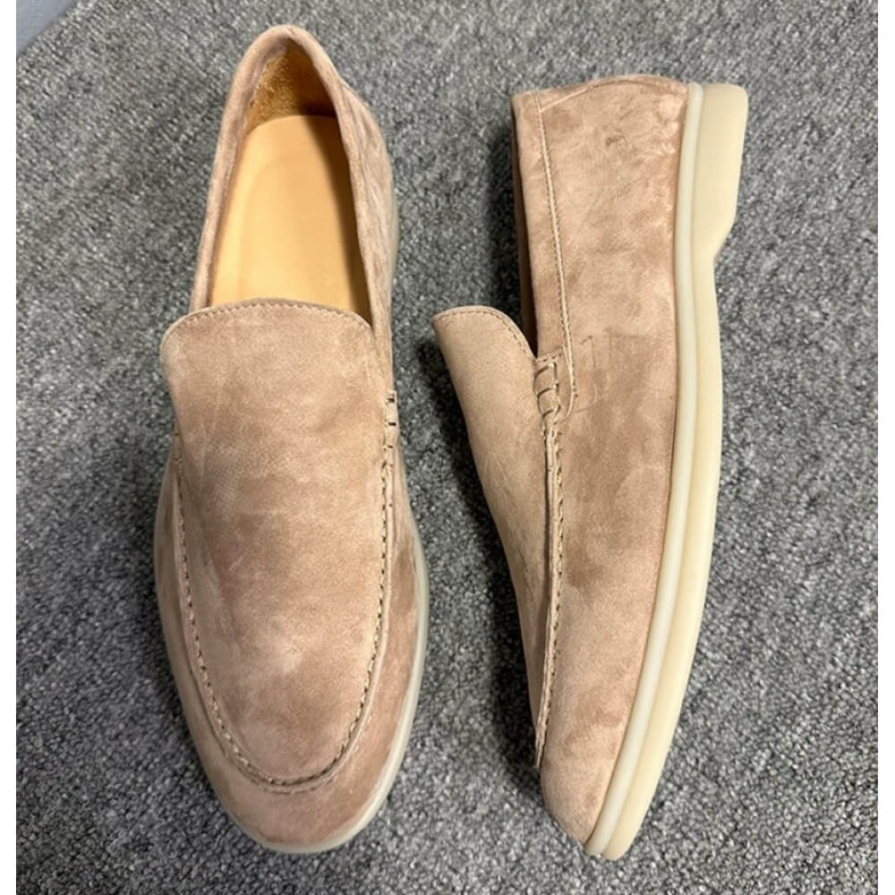 Luxury Beige Suede Casual Loaf - огляд і ціна Men'S Shoes Smart